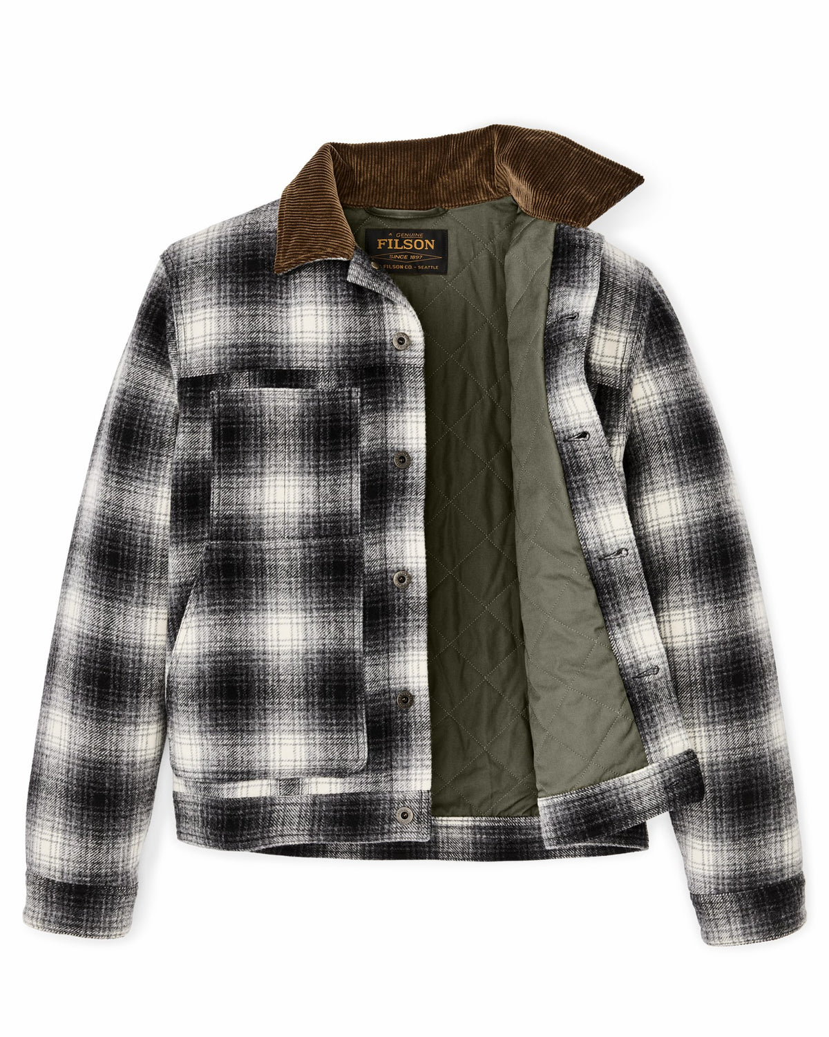Men Filson Spokane Insulated Short Cruiser - Charcoal Ombre