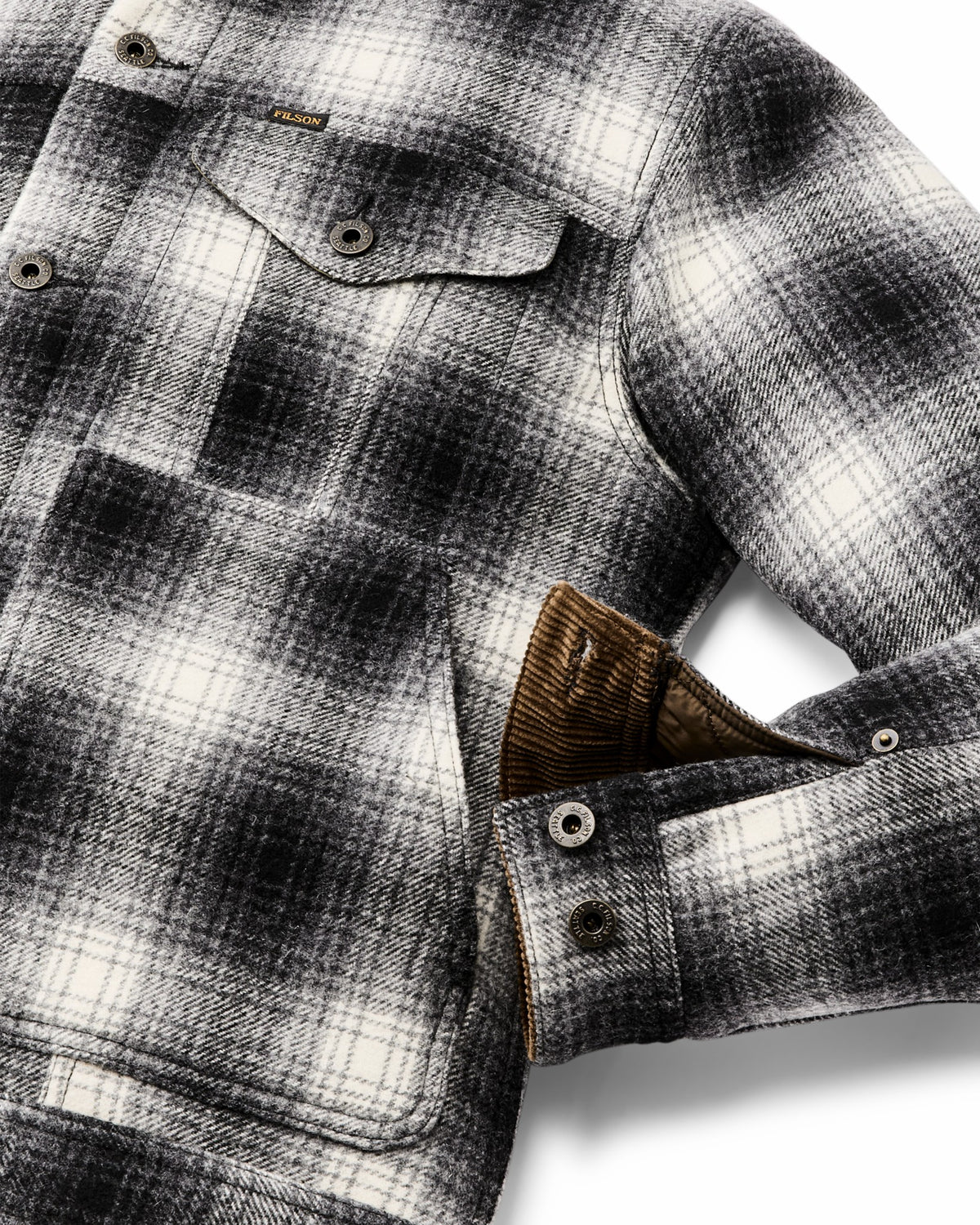 Men Filson Spokane Insulated Short Cruiser - Charcoal Ombre