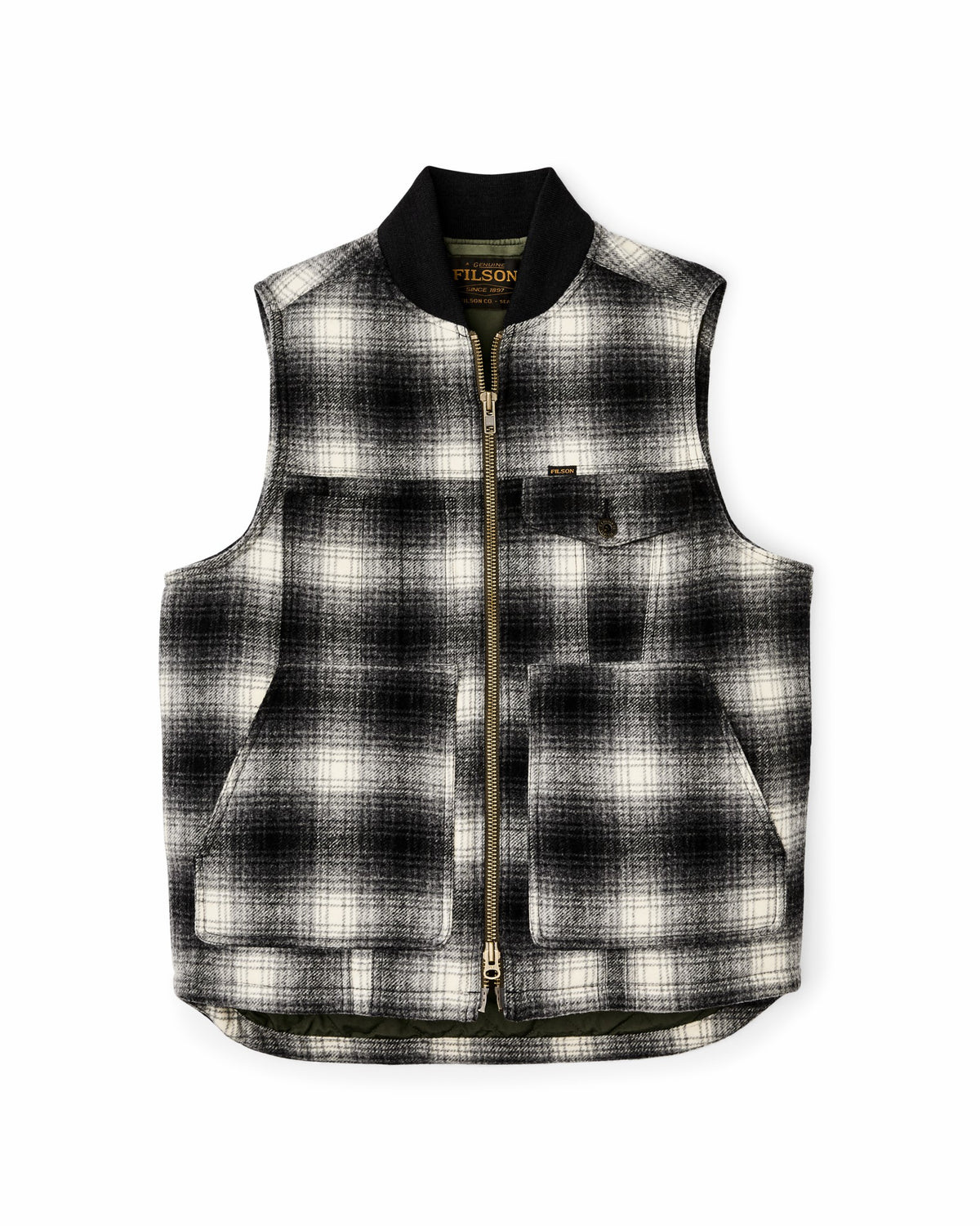 Men Filson Spokane Insulated Work Vest - Charcoal Ombre