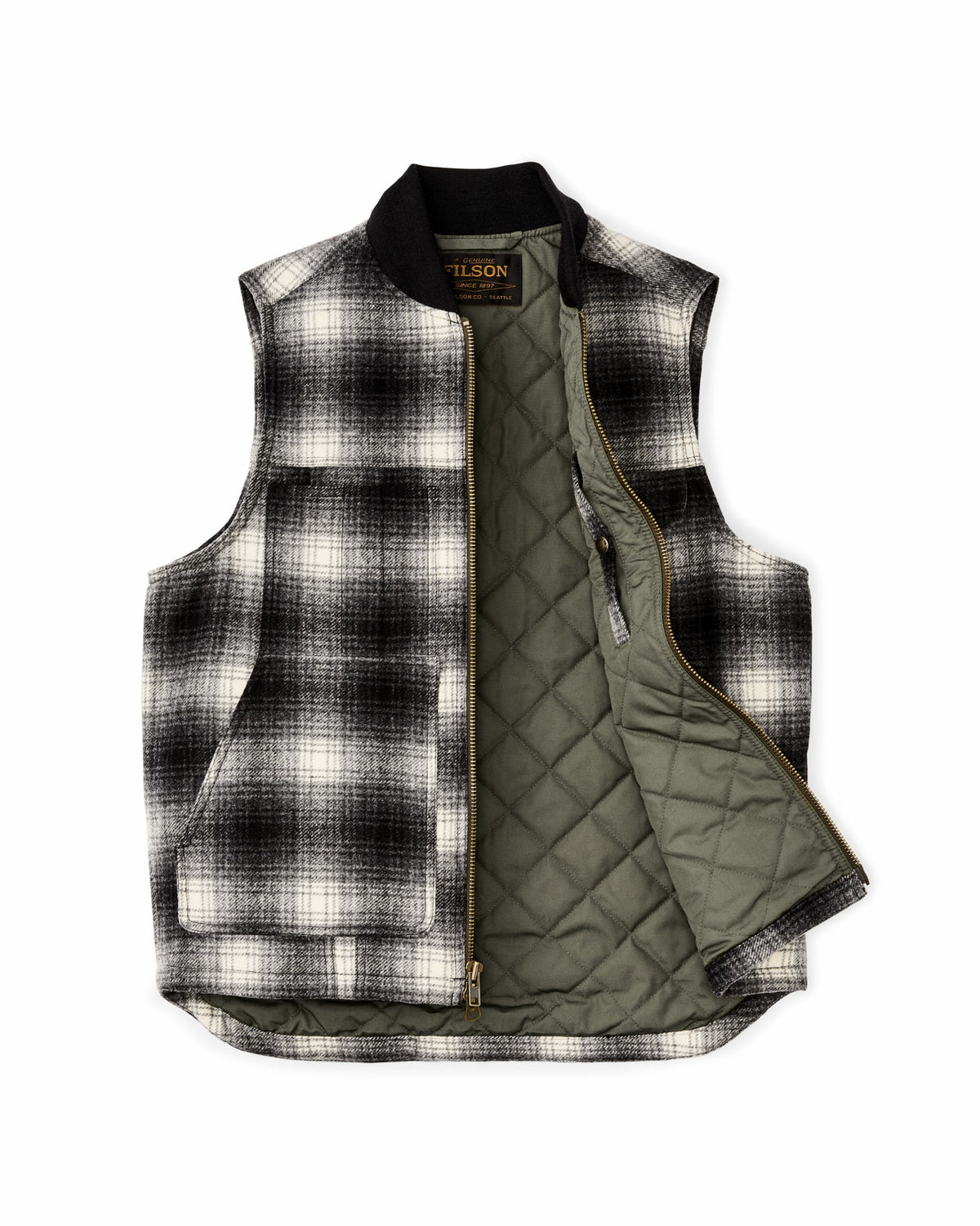 Men Filson Spokane Insulated Work Vest - Charcoal Ombre