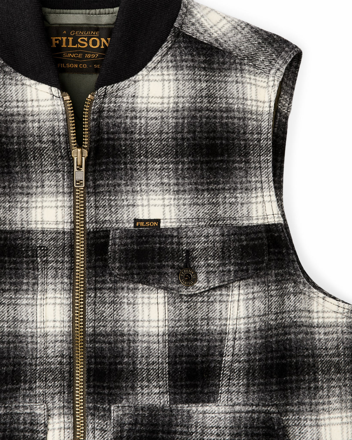 Men Filson Spokane Insulated Work Vest - Charcoal Ombre