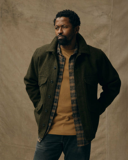 Men Filson Mackinaw Wool Cruiser Jacket