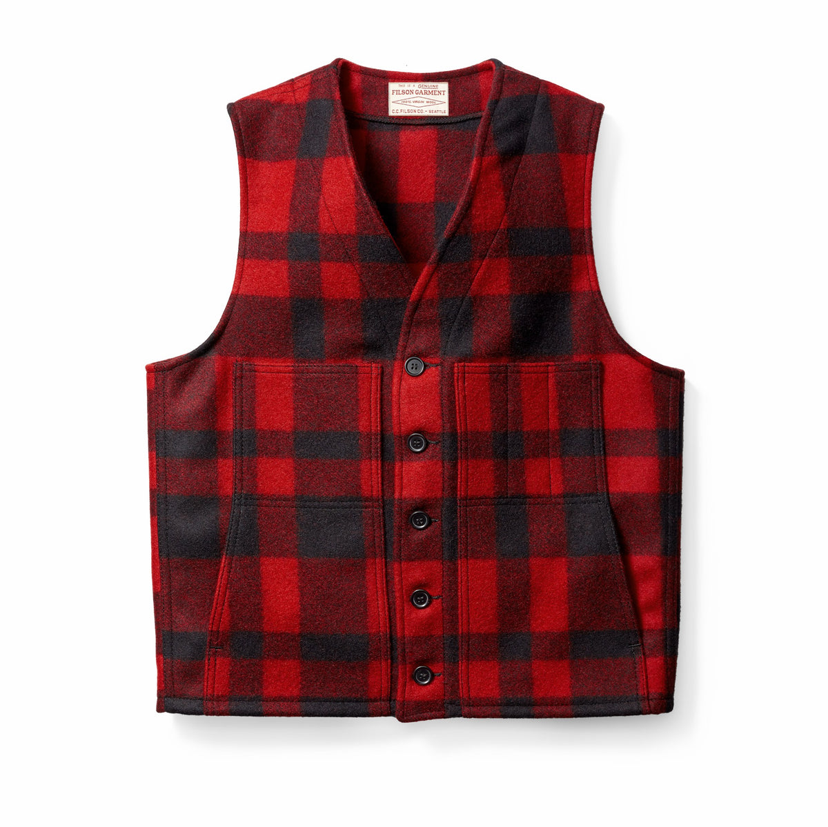 Men Filson Mackinaw Wool Vest