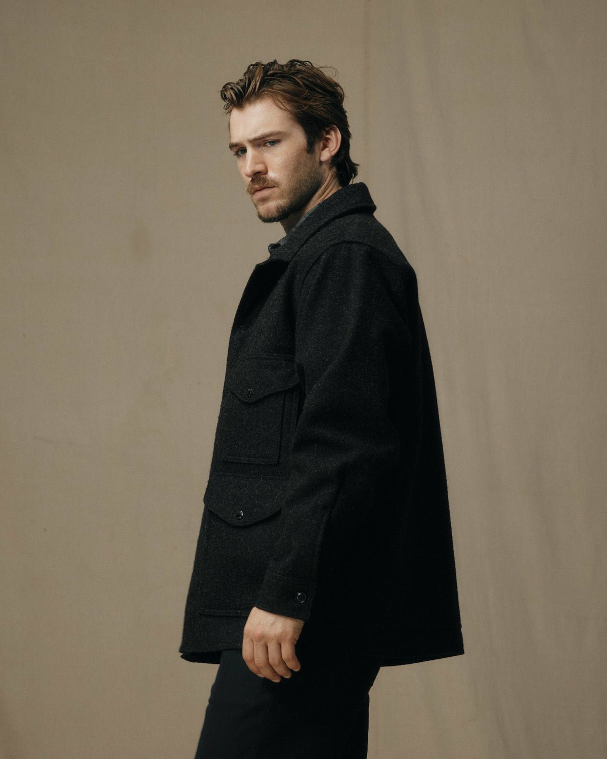 Men Filson Mackinaw Wool Cruiser Jacket