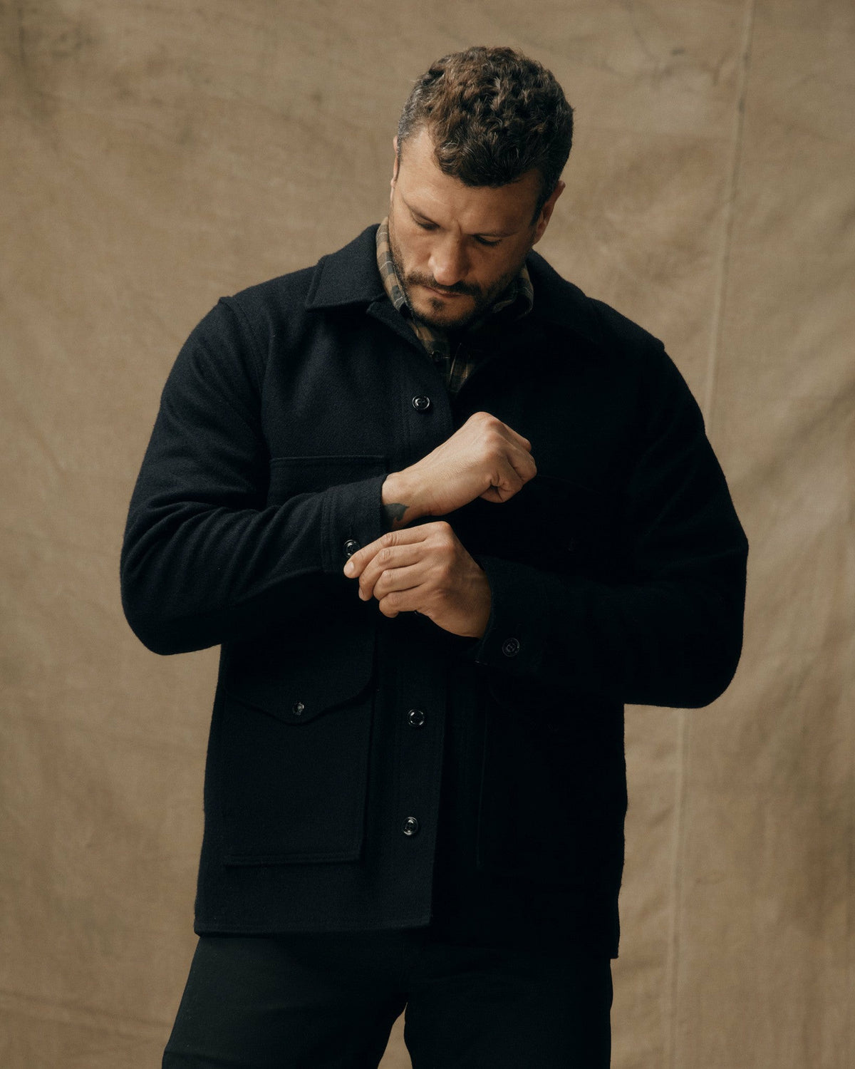 Men Filson Mackinaw Wool Cruiser Jacket