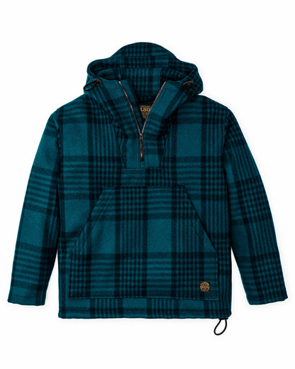 Men Filson Mackinaw Wool Anorak - Blue / Black Plaid