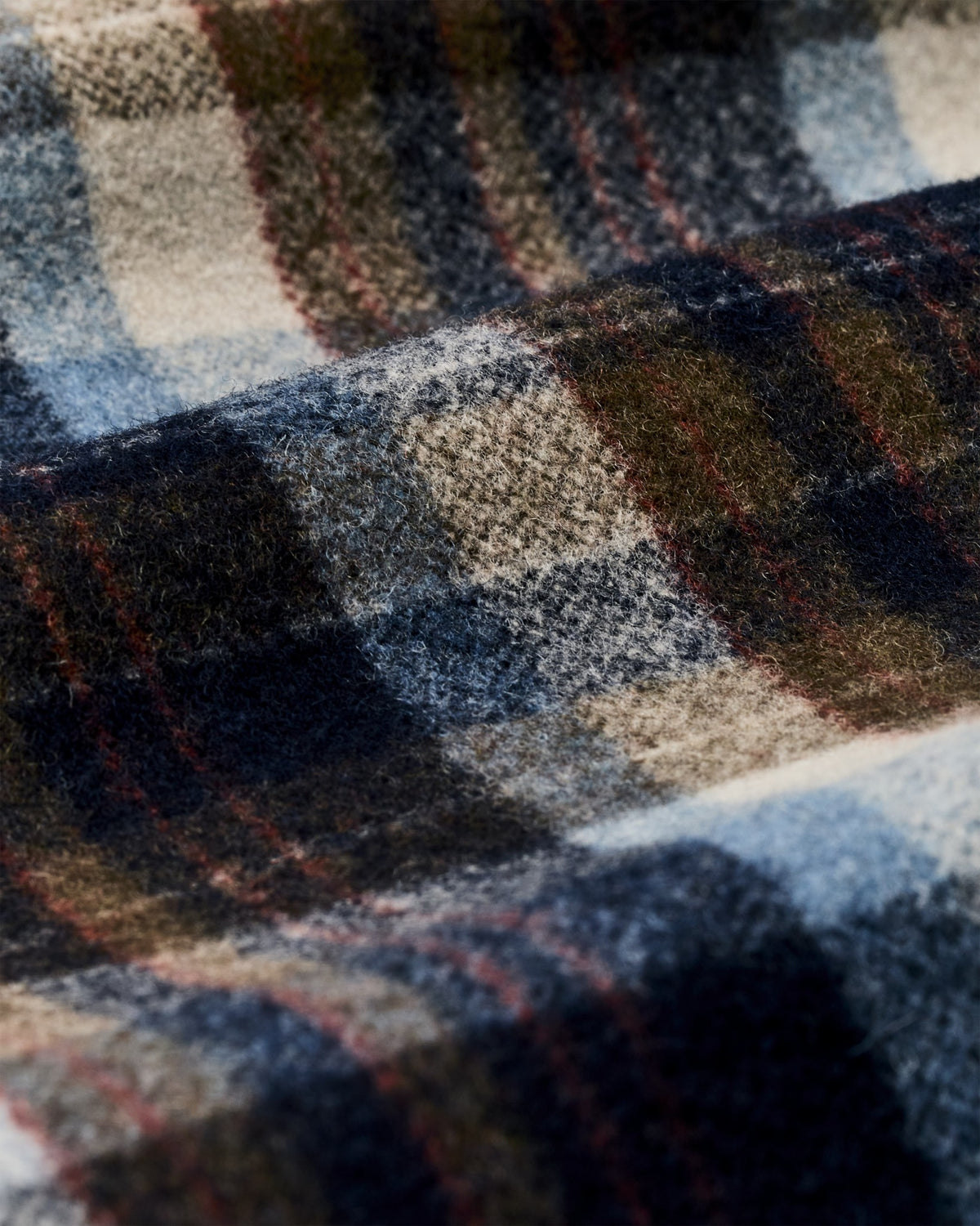 Men Filson Wool Jac-shirt - Brown / Light Blue Multi Plaid
