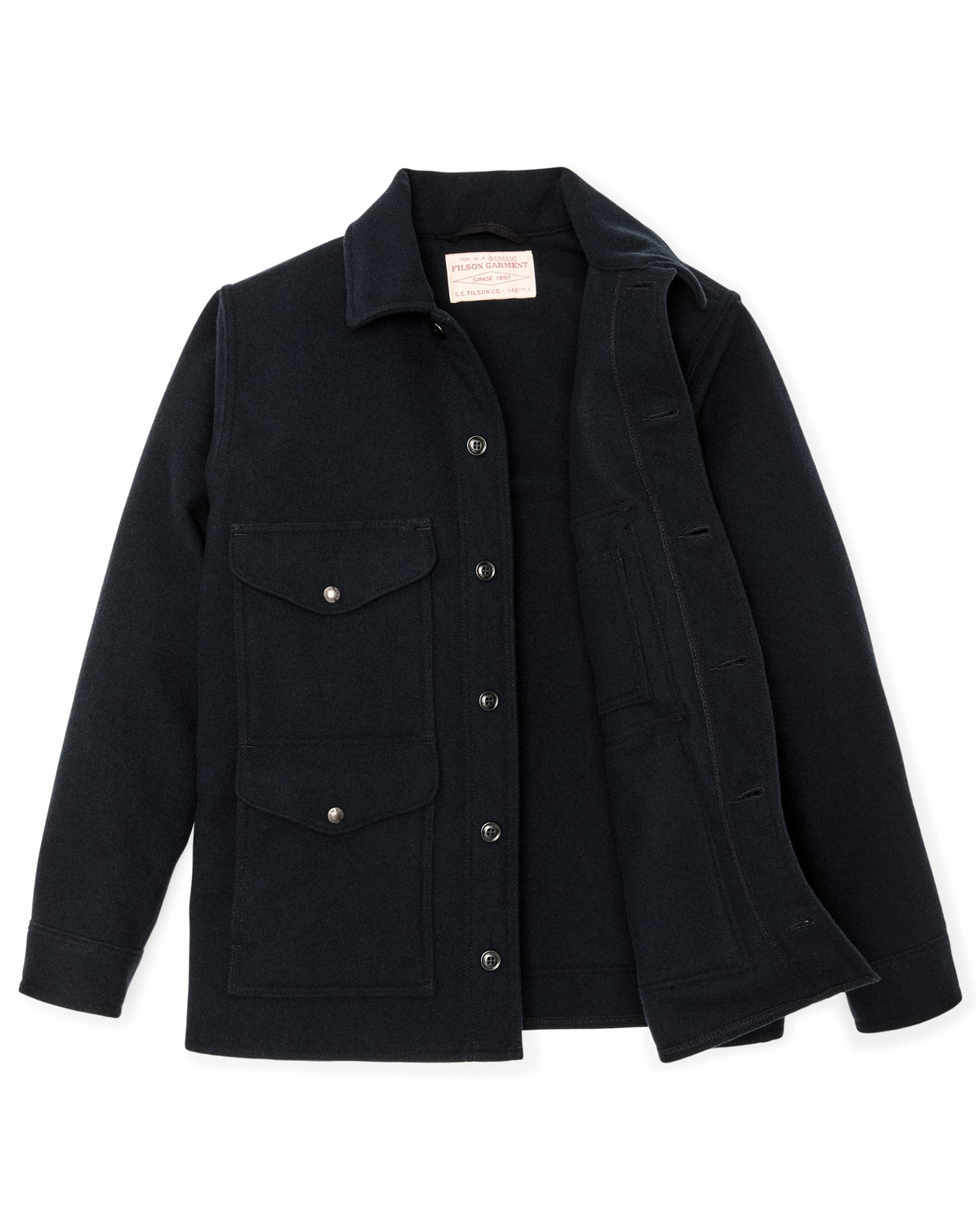 Men Filson Seattle Wool Cruiser Jacket - Navy