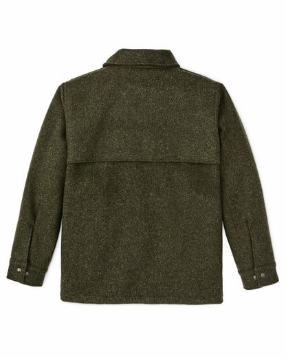Men Filson Mackinaw Wool Cape Coat - Forest Green