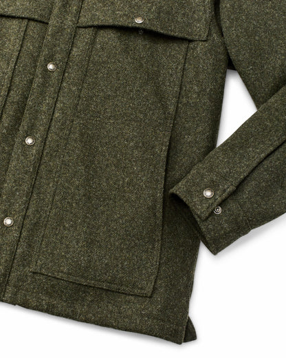 Men Filson Mackinaw Wool Cape Coat - Forest Green
