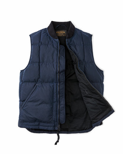 Men Filson Waxed Down Vest - Night Sky