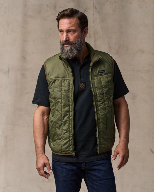 Men Filson Ultralight Vest - Dark Olive Drab