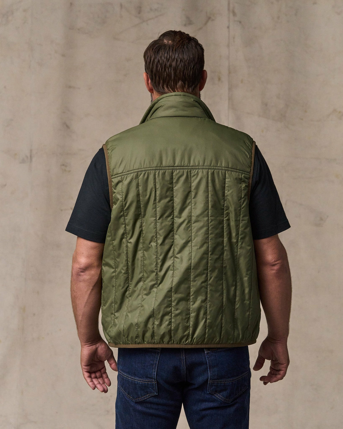 Men Filson Ultralight Vest - Dark Olive Drab