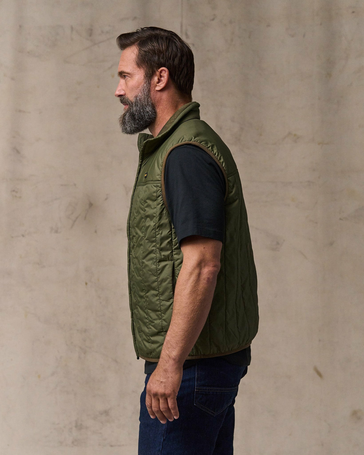 Men Filson Ultralight Vest - Dark Olive Drab