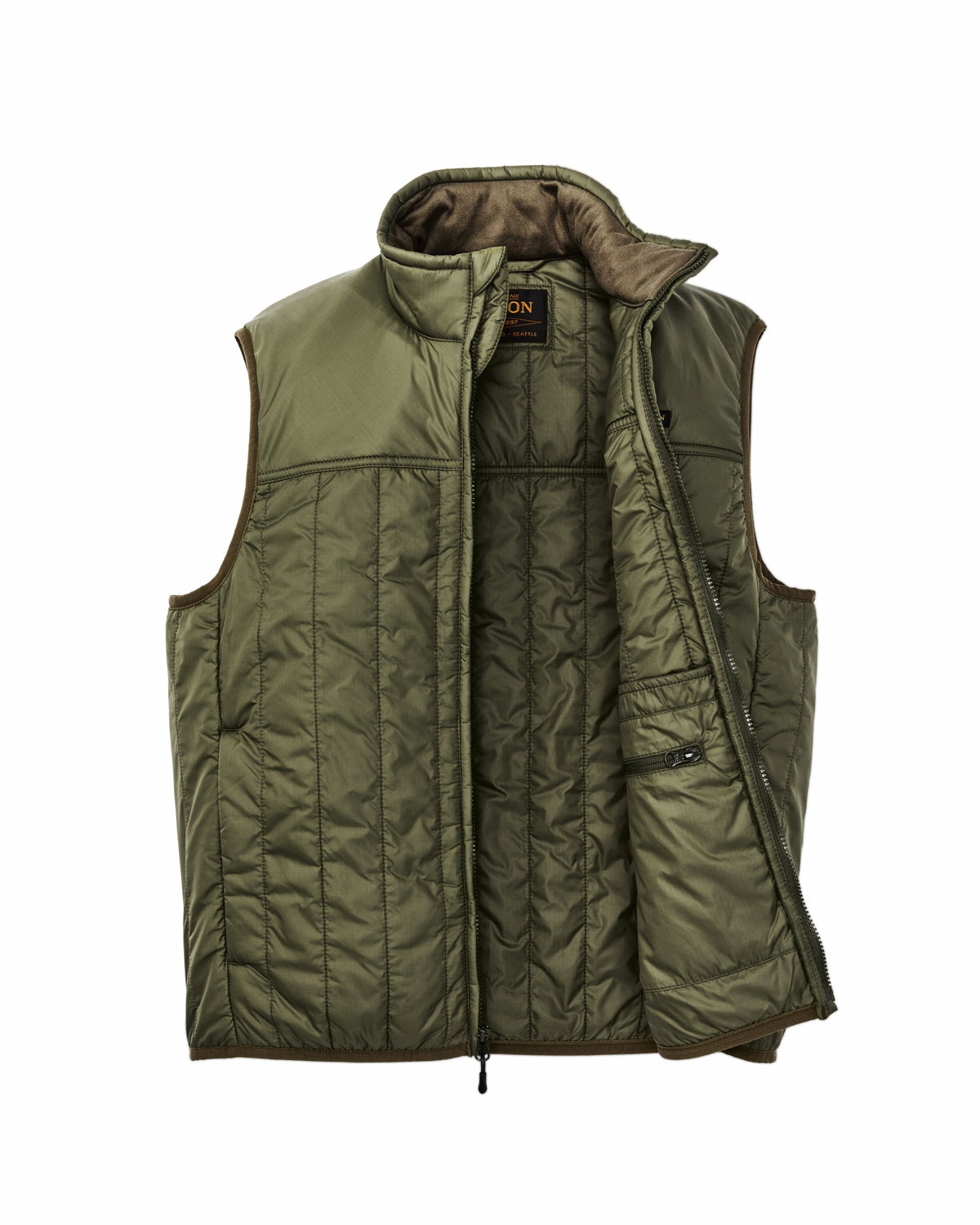 Men Filson Ultralight Vest - Dark Olive Drab