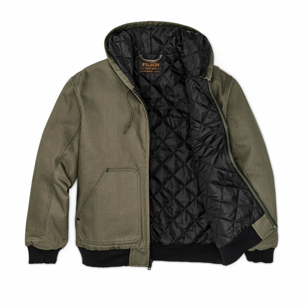Men Filson Worksmith Insulated Bomber Jacket