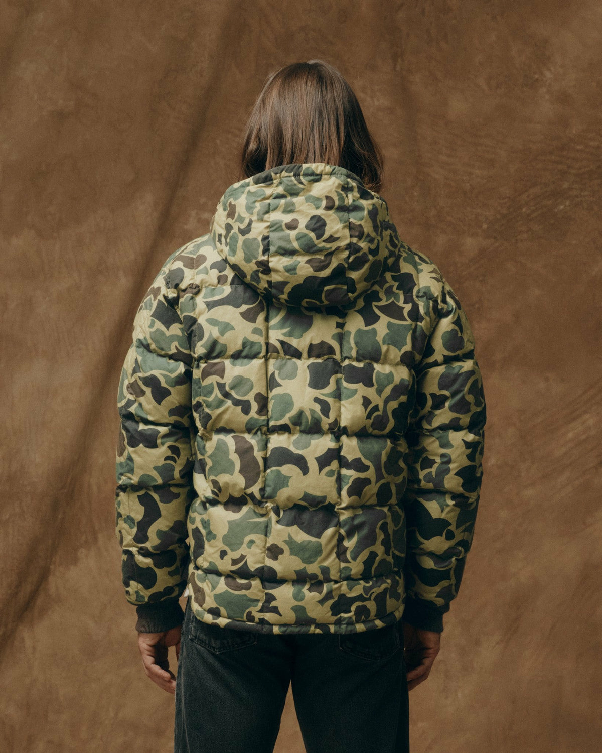 Men Filson Waxed Down Jacket - Tundra Shrub Camo