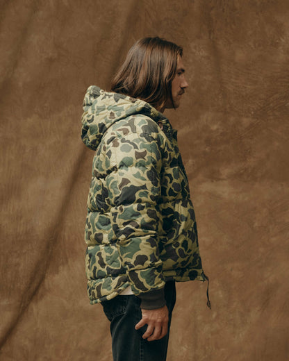 Men Filson Waxed Down Jacket - Tundra Shrub Camo