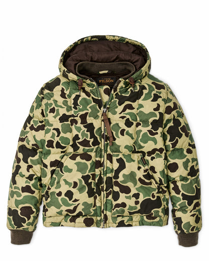 Men Filson Waxed Down Jacket - Tundra Shrub Camo