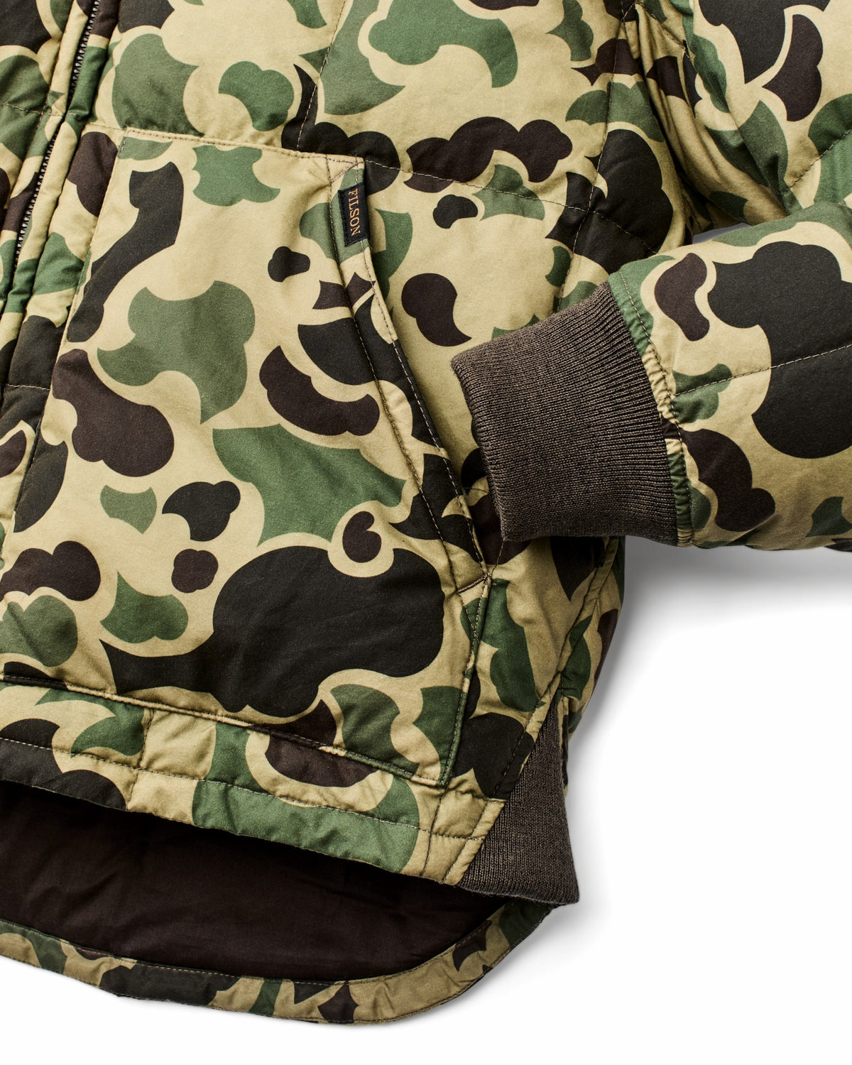 Men Filson Waxed Down Jacket - Tundra Shrub Camo