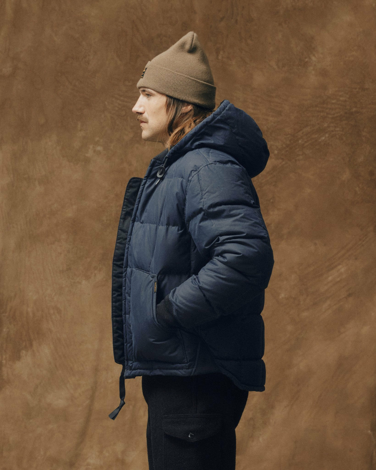 Men Filson Waxed Down Jacket - Night Sky