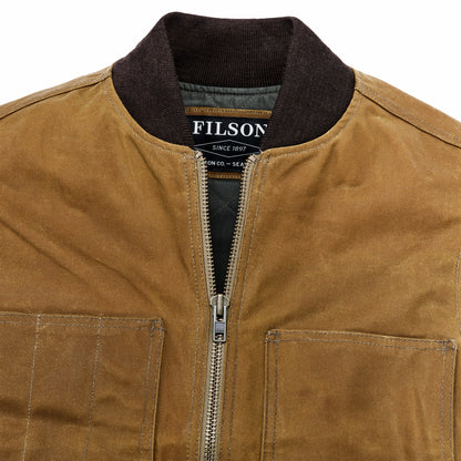 Men Filson Waxed Canvas Insulated Work Vest