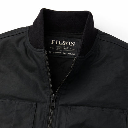 Men Filson Waxed Canvas Insulated Work Vest