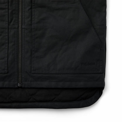 Men Filson Waxed Canvas Insulated Work Vest