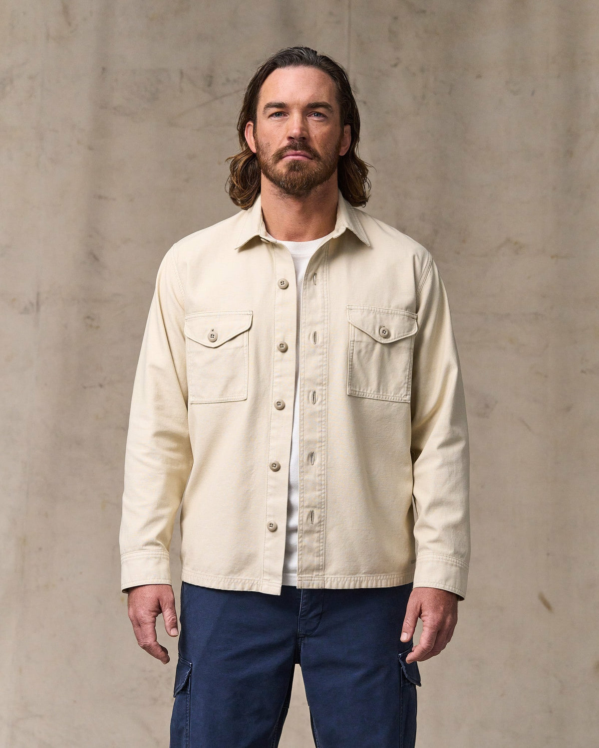 Men Filson Field Jac-Shirt - Washed Oatmeal