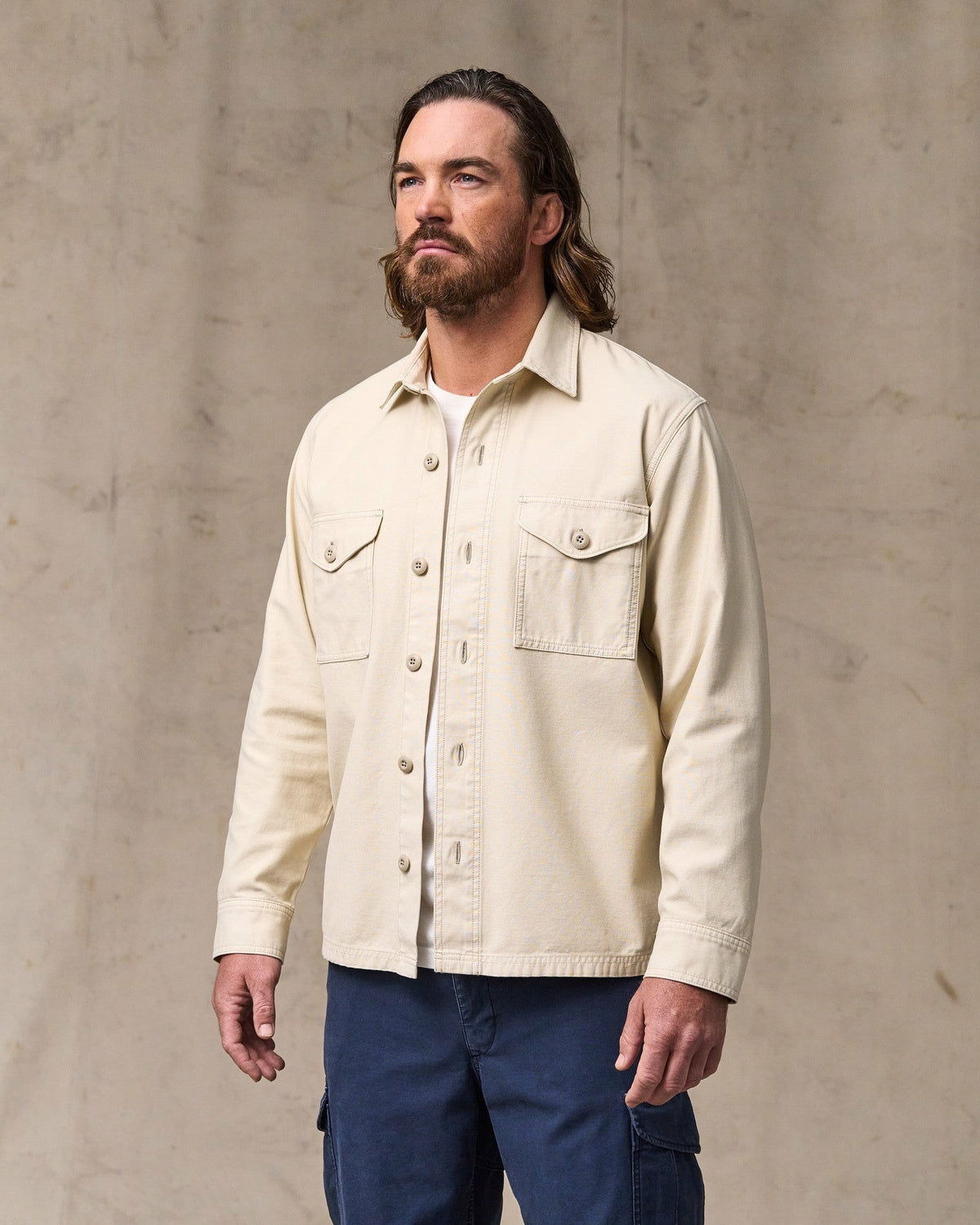 Men Filson Field Jac-Shirt - Washed Oatmeal