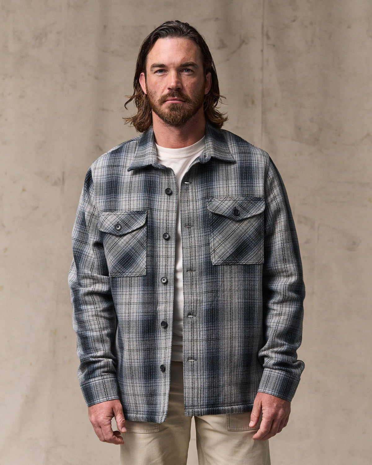 Men Filson Deer Island Jac-Shirt - Slate / Gray Ombre