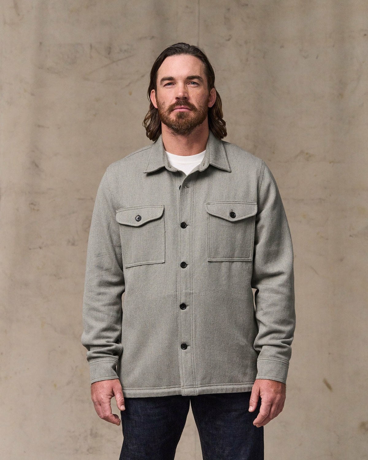 Men Filson Deer Island Jac-Shirt - Heather Natural