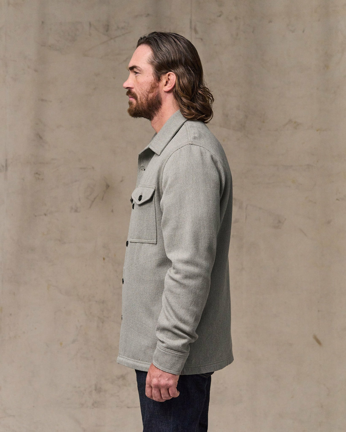 Men Filson Deer Island Jac-Shirt - Heather Natural