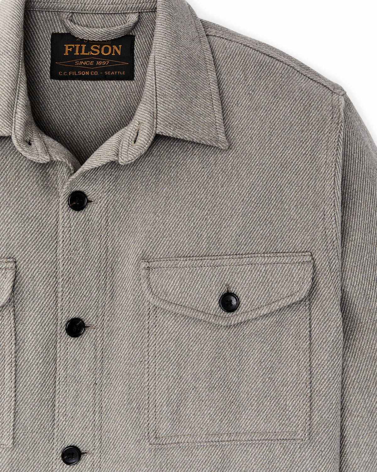 Men Filson Deer Island Jac-Shirt - Heather Natural
