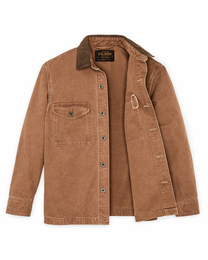 Men Filson Rustic Canvas Jac-shirt - Whiskey