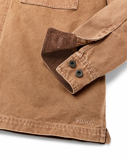 Men Filson Rustic Canvas Jac-shirt - Whiskey