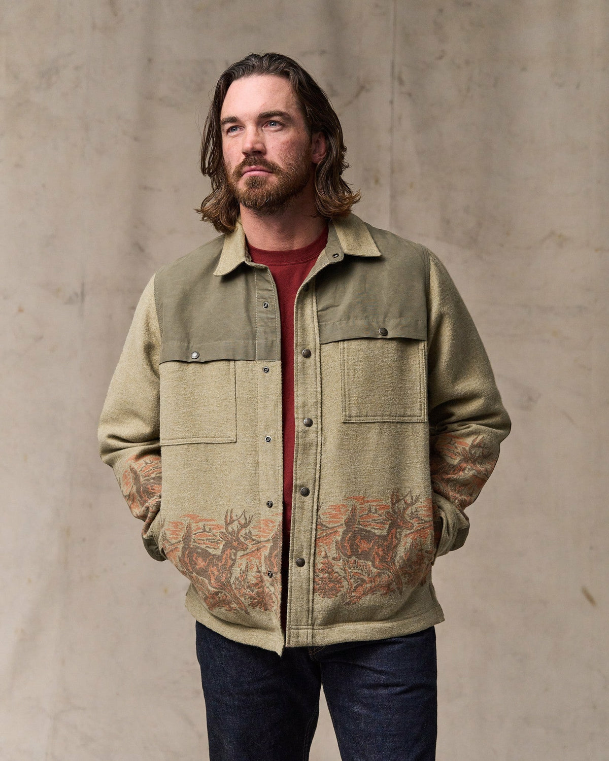 Men Filson Colchuck Forester Jac-shirt - Sage Heather
