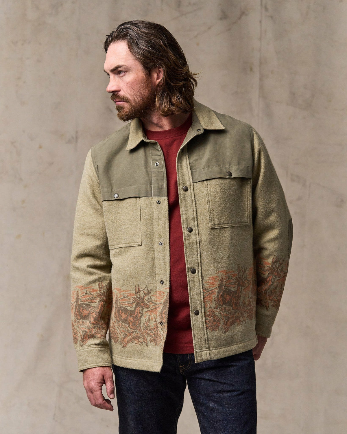 Men Filson Colchuck Forester Jac-shirt - Sage Heather