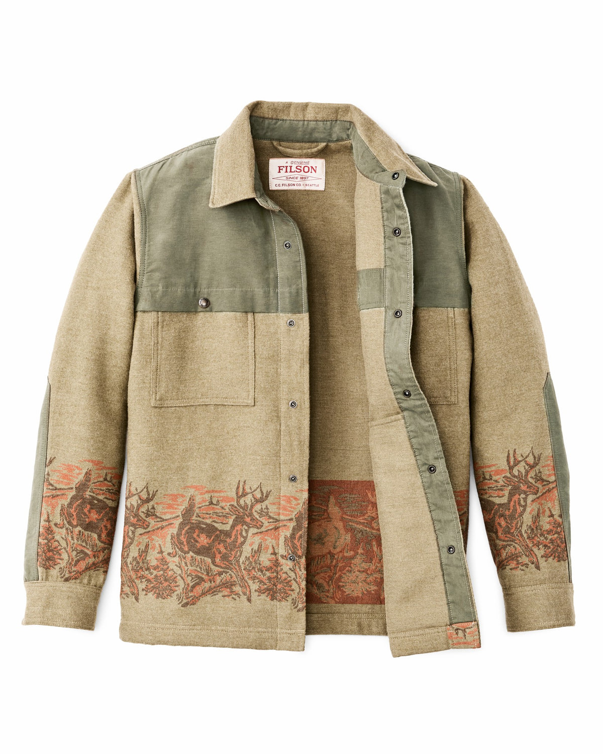 Men Filson Colchuck Forester Jac-shirt - Sage Heather