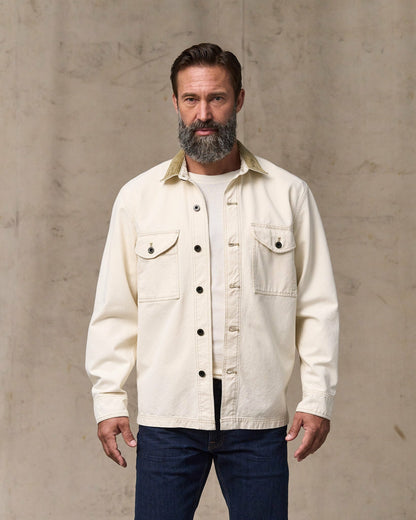 Men Filson Rustic Canvas Jac-shirt - Natural Seed