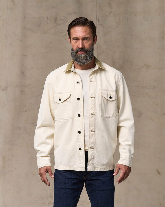 Men Filson Rustic Canvas Jac-shirt - Natural Seed
