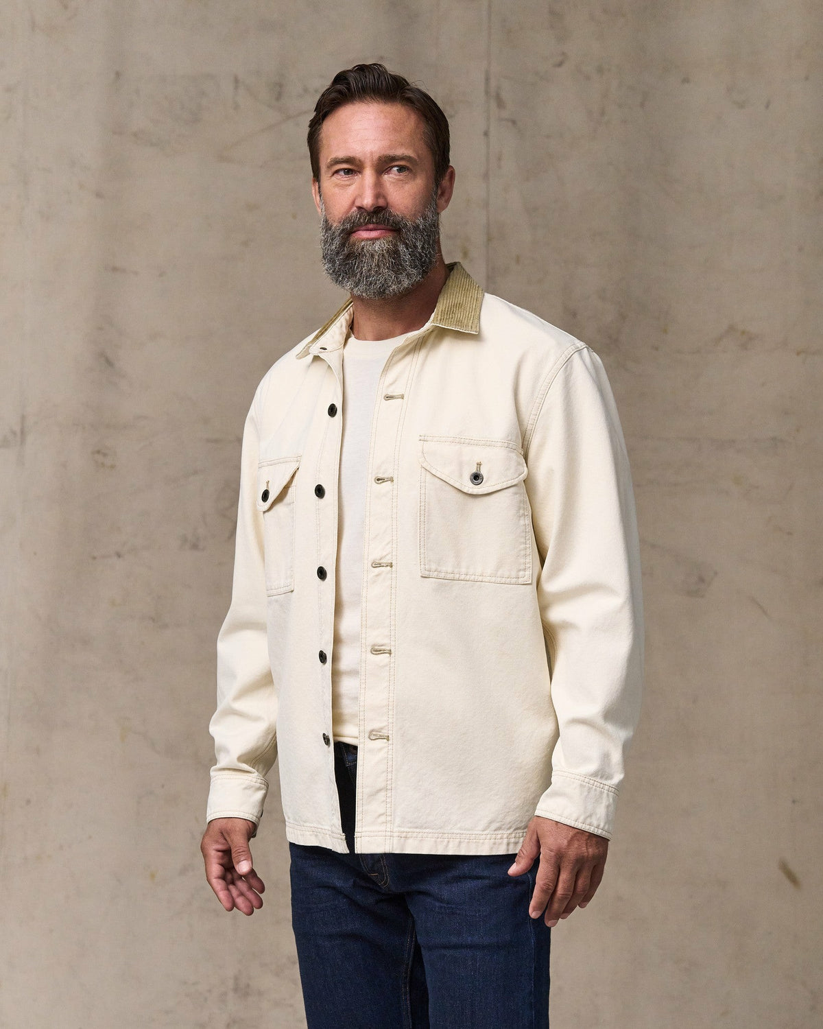 Men Filson Rustic Canvas Jac-shirt - Natural Seed