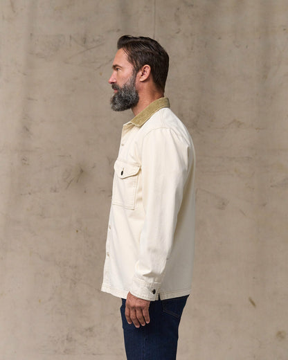 Men Filson Rustic Canvas Jac-shirt - Natural Seed