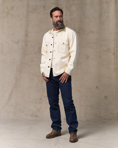 Men Filson Rustic Canvas Jac-shirt - Natural Seed