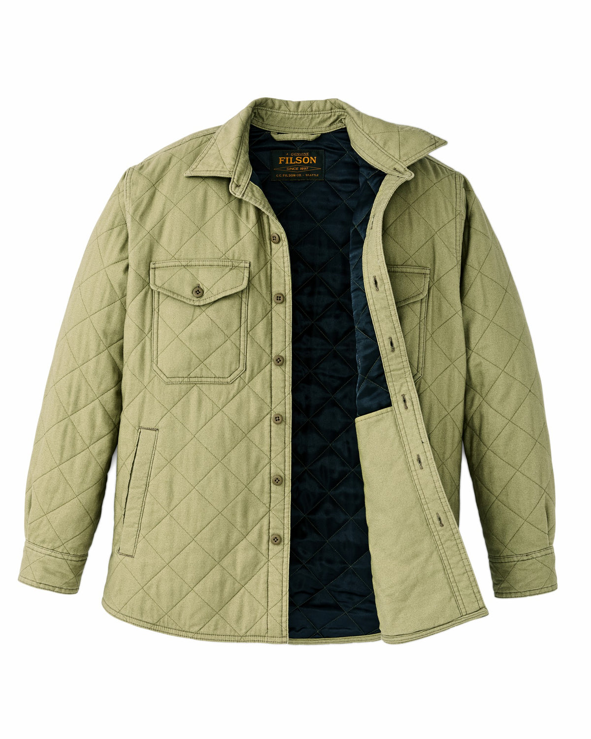 Men Filson Insulated Flannel Jac-shirt - Lakebed
