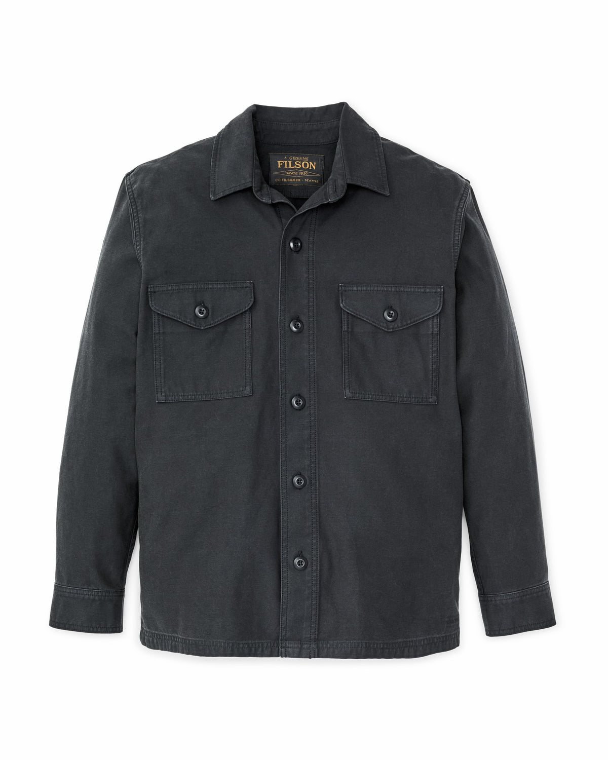 Men Filson Field Jac-Shirt - Washed Faded Black