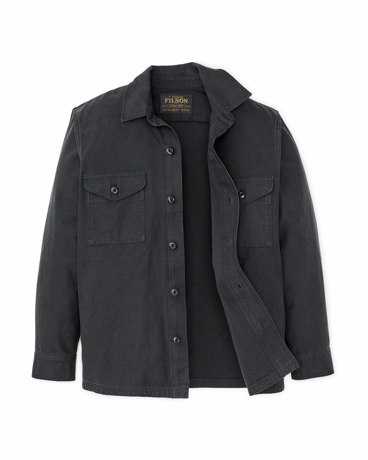 Men Filson Field Jac-Shirt - Washed Faded Black