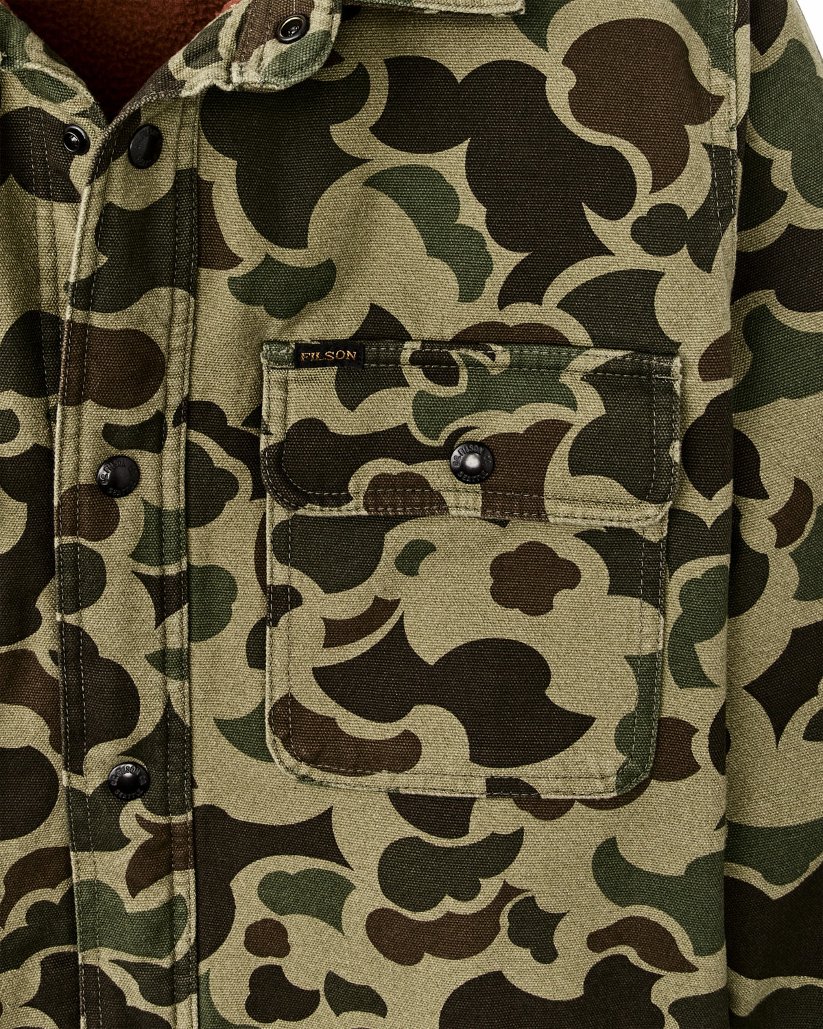 Men Filson Fleece Lined Jac-shirt - Tundra Shrub Camo