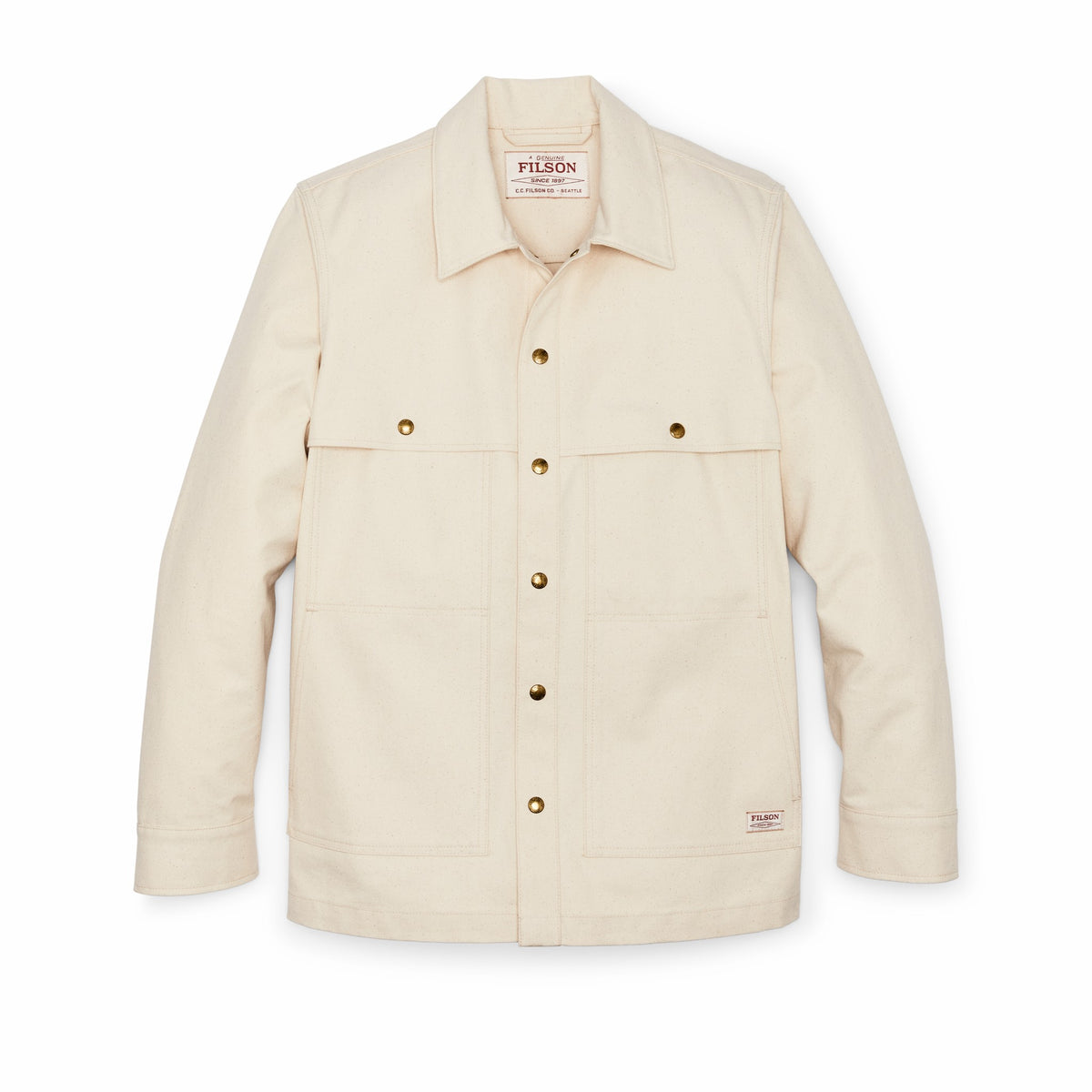 Men Filson Dry Tin Cloth Forester Jac-shirt