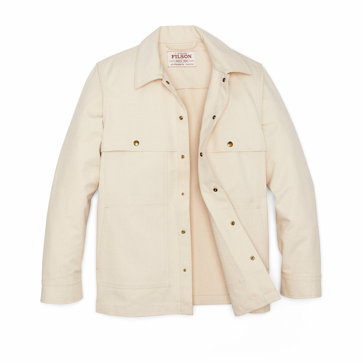 Men Filson Dry Tin Cloth Forester Jac-shirt